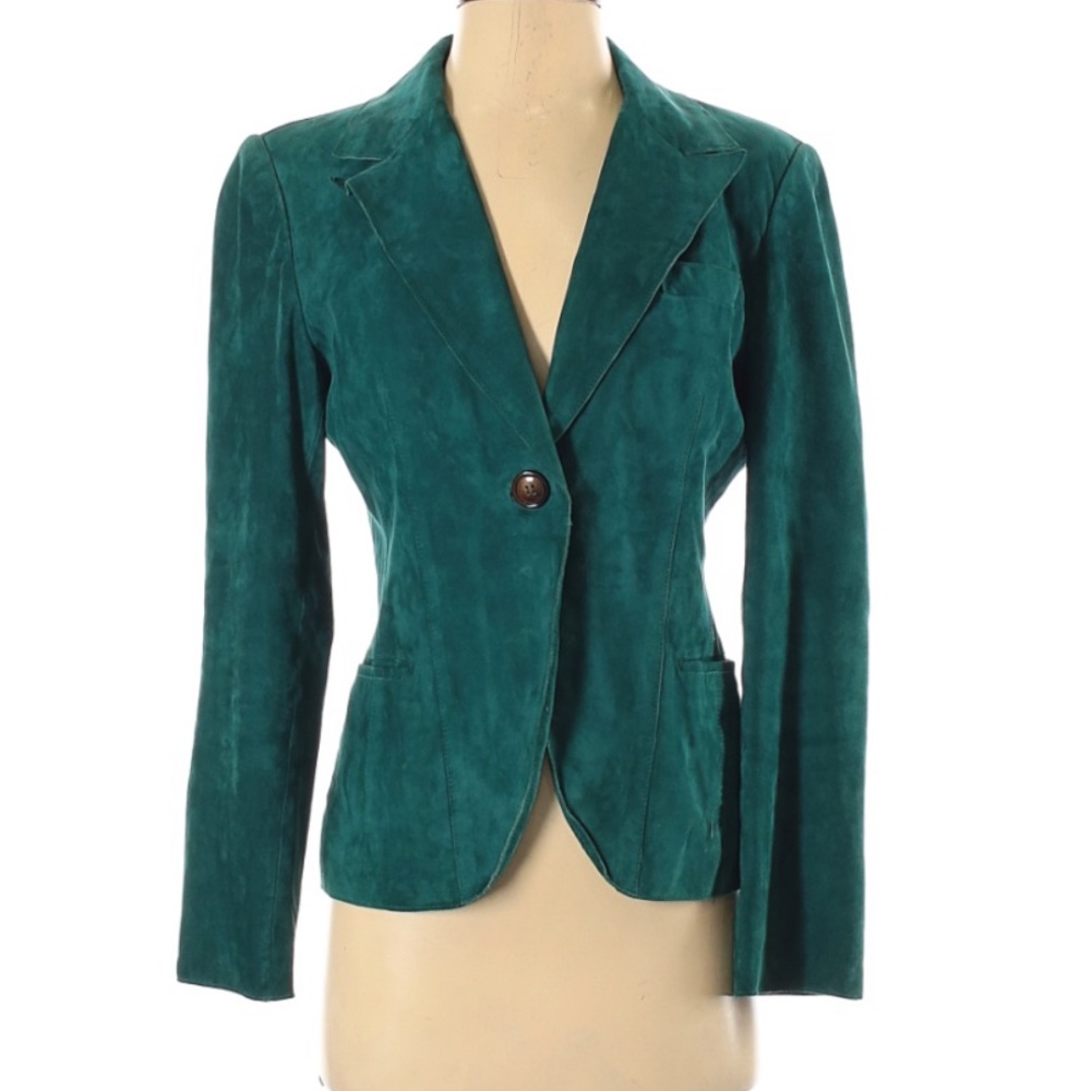 Anne‎ Klein Leather Blazer